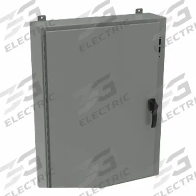 HAMMOND Disconnect Enclosure: NEMA 12/13/4, Powder-Coated Steel, 30 in x 25 in x 8 in - Disconnect Switch Electrical Enclosures