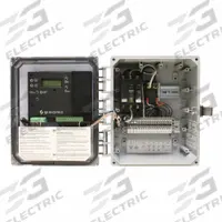 SJE-RHOMBUS Control Panel: Simplex, Single Phase, 120/208/240V AC, 7 to 15 A, 3 Switches Included (MPN EZS11W114H1J3A6A8AC10EP15A17G). Key specifications — Current: 7 to 15 A; Rated Voltage: 120/208/240V AC; Alert Output: Visual; Intrinsic Safety: Not Specified Intrinsically Safe; Includes Reversing: Non-Reversing; Dosing Schedule: Timed Dose; Brand: SJE-RHOMBUS.