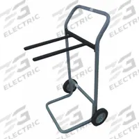 DAYTON Furniture Hand Truck: 180 lb, For 16 Chairs, Flow-Back, Gray, 8 in Wheel Dia., Tread on Core (MPN 30F012). Key specifications — Color: Gray; Brand: DAYTON.