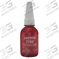 LOCTITE High-Strength Threadlocker: 2760, Red, 1.69 fl oz, Bottle, 1 EA, Red – High Strength (MPN 303440)