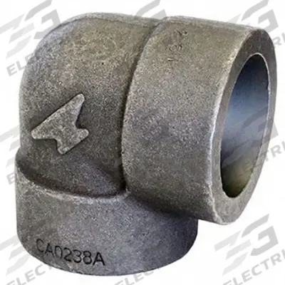 ANVIL Metal Pipe Elbow: 90° Elbow, Steel, 1/2 in x 1/2 in, Female Socket x Female Socket - Socket-Weld Extreme-Pressure Pipe Fittings