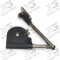 SUGATSUNE Lid Support: 90° Max. Support Angle, Plastic, 8 37/64 in Overall Ht, 49/64 in Overall Wd (MPN SDS-C100/BLK). Key specifications — Brand: SUGATSUNE; Material: Plastic.