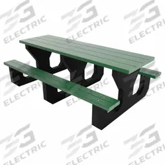 ULTRASITE Youth Picnic Table: Vandal Resistant Resinwood, Grey, 24 1/2 in Overall Ht, PB 6GREYOUPIC. Key specifications — Brand: ULTRASITE; Tabletop Color: Grey; Manufacturer Part Number: PB 6GREYOUPIC; Product Type: Youth Picnic Table; Frame Material: Recycled Plastic.