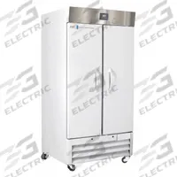 AMERICAN BIOTECH SUPPLY Lab Refrigerator: 36 cu ft, Upright, 1°C to 10°C, 34 3/4 in Overall Dp, Temp (MPN ABT-HC-36S). Key specifications — Door Opening Style: Right; Color: White; Alarm Type: Temperature; Manufacturer Part Number: ABT-HC-36S; Brand: AMERICAN BIOTECH SUPPLY; Product Type: Lab Refrigerator; Door Type: Swing Solid; Refrigerant Type: R-290.