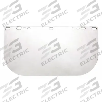 JACKSON SAFETY Face Shield Visor: 15 1/2 in Overall Wd, 8 in Overall Ht - General Purpose Replacement Visors