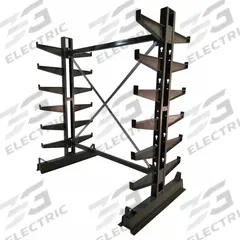 JARKE Cantilever Rack: Starter, Medium-Duty, 80 1/2 in x 45 in x 84 in, Straight Arm, 2 Usable Sides (MPN CR-8). Key specifications — Arm Style: Straight; Brand: JARKE.