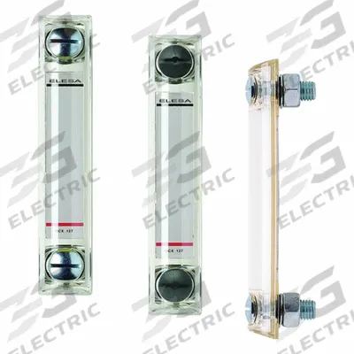 ELESA Oil Level Gauge: 161 mm Body Ht, 3 1/4 in Sight Ht, M12 Metric Male - Closed High-Pressure Oil Level Gauges