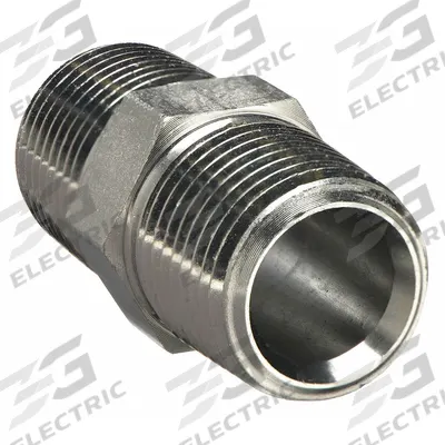 PARKER Metal Pipe Straight: Straight, Carbon Steel, 1/4 in x 1/4 in - Threaded Instrumentation Extreme-Pressure Pipe Fittings