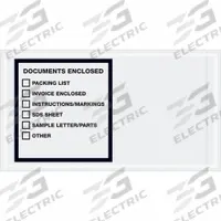 APPROVED VENDOR Packing List Envelopes: 10 in Outside Ht, 5 1/2 in Outside Lg, Clear, 1,000 PK (MPN PL496). Key specifications — Color: Clear; Message Location: Centered; Opening Location: Side Loading; Brand: APPROVED VENDOR.