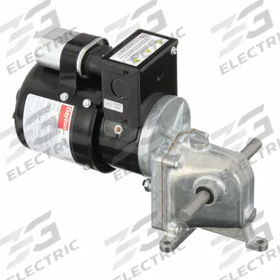 Dayton Gearmotor: Right Angle, Dual Output Shafts, PSC, TENV, 9.5 RPM - Right Angle AC Gearmotors