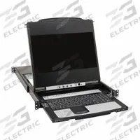 EATON TRIPP LITE Server Management Console: KVM Included, Single User Users Supported, 8 CPUs - Max (MPN B030-DP08-17D). Key specifications — Includes: (2) 6 ft USB 2.0 A/B Cables; Brand: EATON TRIPP LITE; Connection Technology: DisplayPort; Port Selection and Control Style: Push Button; Product Type: KVM Switch Console; Supply Voltage: 100-240 V; Supported Video Resolution - Maximum: 1920x1080 @ 60 Hz.