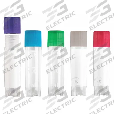 APPROVED VENDOR Cryogenic Vial: Cryogenic, Polypropylene, 2 mL, Assorted, 1.2 cm Body Dia - Plastic Cryogenic Vials