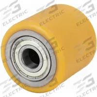 APPROVED VENDOR Caster Wheel: 2 15/16 in Wheel Dia., 3 in Wheel Wd, Polyurethane, Steel, Std, Yellow (MPN HTH 75X75/20-75K). Key specifications — Brand: APPROVED VENDOR; Wheel/Tread Color: Yellow.
