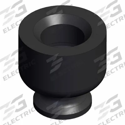 SMC Pad Unit: w/o Adapter, 15 mm Pad Dia, Conductive Silicone, 50-70, Black - Flat Type Electronics Industry Vacuum Pads