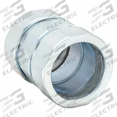 RACO Compression Coupling: Steel, 2 in Trade Size, 2 7/32 in Overall Lg, RMC, Concrete Tight (MPN 1828). Key specifications — Compatible Conduit Type: RMC; Brand: RACO.