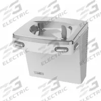 OASIS Drinking Fountain: On-Wall, 18 7/8 in Ht, Front Push Button/Side Push Button, 8 gph @ 50°F (MPN PG8AC GST). Key specifications — Housing Color: Gray; Brand: OASIS; Housing Material: Stainless Steel; Housing Finish: Powder Coated; Chilling Capacity: 8 gph @ 50°F.