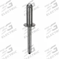 Blind Rivet,2 2/25 in L,1/4 in dia,PK100: Inch, 2 5/64 in Overall Lg, 3/4 in Body Lg, Dome, 100 PK (MPN U34130.025.0088). Key specifications — Brand: APPROVED VENDOR.