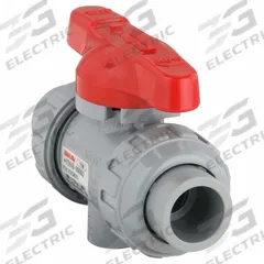 ASAHI Manual Two-Way Ball Valve: 1/2 in, CPVC, Straight, 150 psi Max. Pressure (CWP), One-Piece, Tee (MPN 1613005). Key specifications — Brand: ASAHI; Handle: Tee.