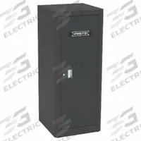 PROTO Side Cabinet: Black, 6 Drawers, Keyed, 27 in W x 27 in D x 65 in H, Black / Gloss, 550 (MPN J552665B-6DB-LK). Key specifications — Brand: PROTO; Drawer Color: Black; Drawer Slide Type: Ball Bearing; Series: 550; Locking System: Keyed.