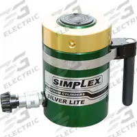 SIMPLEX Lock Nut Hydraulic Ram: 150 ton Nominal Capacity, 10 in Nominal Stroke Lg, 30.68 sq in, RAL (MPN RAL15010). Key specifications — attr1108313: RAL; attr96792: 30.68 sq in; attr98878: SIMPLEX.