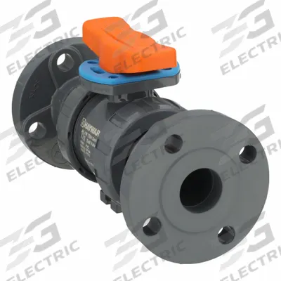 HAYWARD FLOW CONTROL Manual Two-Way Ball Valve: 1 1/2 in, PVC, Straight - PVC Ball Valves