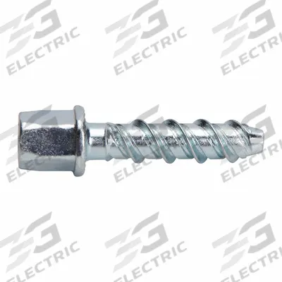 DEWALT Rod Anchor: 1 1/4 in Overall Lg, 1/4 in Screw Size, Steel, Zinc Plated - Rod Hangers for Concrete