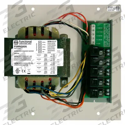 FUNCTIONAL DEVICES INC / RIB Class 2 Power Supply: 500 VA Power Rating, 24V AC - Enclosed & Panel Mounted Class 2 Transformers