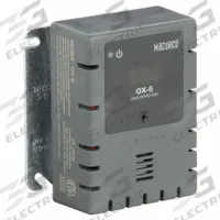 MACURCO Fixed Gas Detector: DVP-120, Oxygen, cETLus Certified, Gas Detector, O2, Manual, Wall, 2 yr (MPN OX-6). Key specifications — Brand: MACURCO; Operating Voltage: 12 to 24V AC; Display Type: Digital; Gas Detected: Oxygen; Measurement Range: Oxygen (0 to 25% Vol./ Vol.); Product Type: Stand-Alone Detector & Controller; Mounting Location: Wall; For Use With: DVP-120.