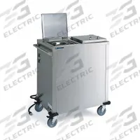 LAKESIDE Plate Dispenser Cart: Heated, 10 1/4 in Plate Size, 42 3/4 in Overall Ht, NSF Certified (MPN 7501). Key specifications — Manufacturer Part Number: 7501; NSF Certified: Yes; Caster Type: (1) Swivel; Material: Stainless Steel; Color: Silver; Product Type: Plate Dispenser; Brand: LAKESIDE.