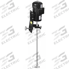 DAYTON Drum Mixer: 115/230V AC, 32 in Shaft, Side, Clamp, TEFC, Single-Phase Phase, 2 Blades (MPN 32V135). Key specifications — attr1187629: Single-Phase; attr1187631: Clamp; attr1187635: 115/230V AC; attr1187636: 55 gal; attr1187637: 32 in; attr1187642: TEFC; attr1187664: DAYTON.
