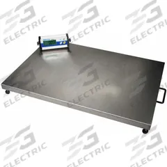 ADAM EQUIPMENT Floor Scale: 330 lb Wt Capacity - Imperial, 0.05 kg, 0.1 lb Readability, Floor Scale (MPN CPWplus 150L). Key specifications — Weighing Units: lb; Platform Material: Stainless Steel; Connection Ports: RS-232; Brand: ADAM EQUIPMENT; Readability: 0.05 kg, 0.1 lb.