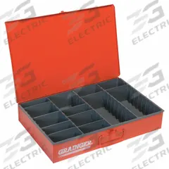 Compartment Drawer: 18 3/8 in x 12 1/2 in x 3 1/8 in, 3 1/16 in x 4 5/16 in x 11 7/16 in, 9 Dividers (MPN 119-17-S1158). Key specifications — Color: Red; Compartment HxWxD: 3 in x 4-5/16 in x 11-7/16 in; Number of Compartments: 4 to 13; Removable Dividers: Yes; Compatible Manufacturer Model Number: 303-95-D952; Brand: DURHAM MFG.
