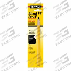 MINWAX Wood Repair Pencil: Wood Repair Pencil, Oil, 1 Container Size, Wood, Ebony, Minwax, Blend-Fil (MPN 110096666). Key specifications — Brand: MINWAX; Sub-Brand: Minwax; Color: Ebony.