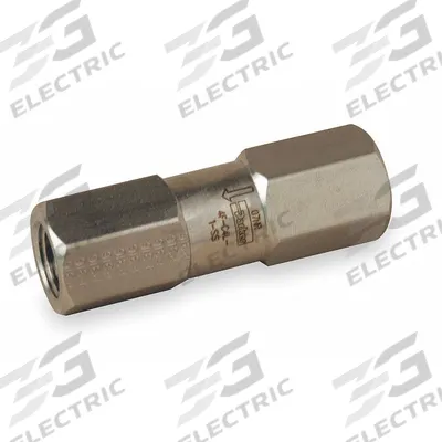 Parker Instrumentation Check Valve: For Fluids/Gas Media, Poppet, Inline Valve Body - Stainless Steel Instrumentation Poppet Check Valves