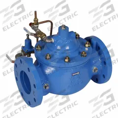 WATTS Pressure Reducing Control Valve: 1 1/2 in Nominal Pipe Size, NPT, 34.7 psi to 214.7 psi (MPN 115-1-1/2 TH). Key specifications — Body Material: Ductile Iron; Brand: WATTS.