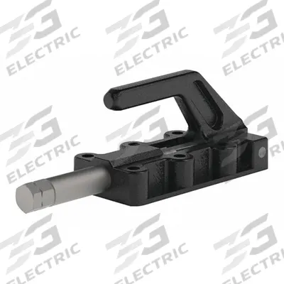 DE-STA-CO Straight-Line Action Clamp: Flange Base Mounting, Std Horizontal Handle - Standard Straight-Line Toggle Clamps