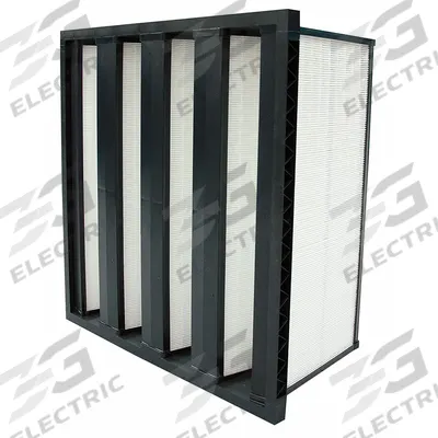 GRAINGER V-Bank Air Filter: 20 in x 24 in x 12 in, Synthetic, Single Header - MERV 13 V-Bank Air Filters