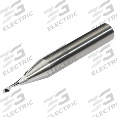 MICRO 100 Solid Router Bit: Spiral Upcut, 1 mm Cutter Dia - Spiral-Flute Router Bits for Plastics & Composites