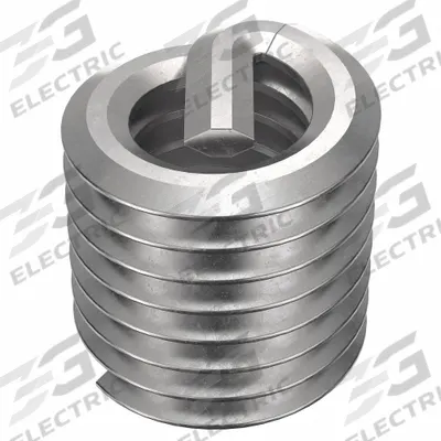 HELI-COIL Helical Insert: Tanged Tang Style, Screw-Locking, M4-0.70 Thread Size, Plain - Screw-Locking Tanged Helical Inserts