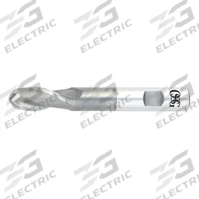 OSG Ball End Mill: Cobalt, 2 Flute, 1/8" Mill Dia, 3/8" LOC, 2-3/8" OAL (MPN 5260100) - Reduced-Neck Cobalt Ball End Mills