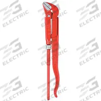 KNIPEX Pipe Wrench: Alloy Steel, 2 3/8 in Jaw Capacity, Serrated, 17 in Overall Lg, I-Beam (MPN 83 20 015). Key specifications — attr309808: I-Beam; attr309815: Alloy Steel; attr324941: KNIPEX.