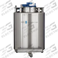 AMERICAN BIOTECH SUPPLY Cryogenic Storage System: 371 L Capacity, 34 in Overall Dia, Stainless Steel (MPN KVP-1). Key specifications — Brand: AMERICAN BIOTECH SUPPLY; Material: Stainless Steel; Includes: Folding Step.