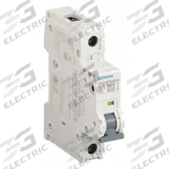 SIEMENS IEC Miniature Circuit Breaker: 5 A Amps, 60V DC, 14kA at 240V AC, Screw Clamp, 5SJ4, 240V AC (MPN 5SJ41118HG40). Key specifications — Brand: SIEMENS; DC Voltage Rating: 60V DC; Max. AIR Rating: 14kA at 240V AC; Terminal Connection: Screw Clamp; AC Voltage Rating: 240V AC.