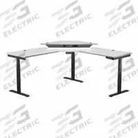 VERSADESK Standing Desk: Black, Wood, 72 in Overall Wd, 72 in Overall Dp, 45 1/2 in Max Desktop Ht (MPN VT1287272-03-01). Key specifications — attr989930: White; attr989931: Steel; attr989903: VERSADESK; attr989914: Black; attr989916: Wood.