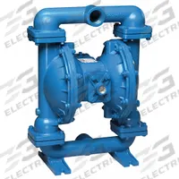 SANDPIPER Double Diaphragm Pump: Cast Iron Body, 1 1/2 in, NPT Connection, 106 gpm, 289 ft Max. Head (MPN S15B1I2TANS000.). Key specifications — Brand: SANDPIPER; Seat Material: PTFE; Check Valve Material: PTFE; Diaphragm Material: PTFE w/ Santoprene Backing.