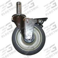 METRO Replacement Caster: 250 lb Cap, Unfinished, Gray, 5 in H x 1 1/2 in W x 5 5/8 in D (MPN 5MDBA). Key specifications — Color: Gray; Finish: Unfinished; Manufacturer Part Number: 5MDBA; Brand: METRO.