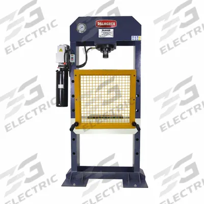 PALMGREN Hydraulic Press: Electric, H-Frame, 50 ton - Electric H-Frame Hydraulic Presses