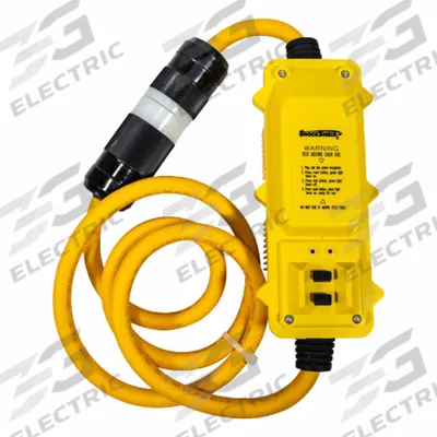 SOUTHWIRE GFCI: Manual Reset, 6 ft Lg, 10/3, L6-30P Plug, 30 A Current - Inline GFCI Cords