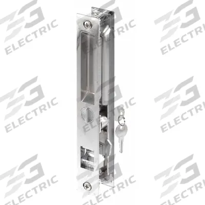 PRIME-LINE Sliding Door Lock: 1 in Lg, 7/8 in Wd - Recessed Handles for Sliding Doors