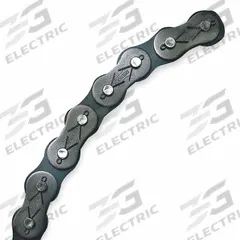 TSUBAKI Roller Chain: Single Strand, 80, 1 in Pitch, Stainless Steel, 10 ft Overall Lg, Cottered Pin (MPN 80SSCB). Key specifications — Brand: TSUBAKI.